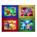 Lizard Dance - Print by janettedengo Lizard Dance - Print