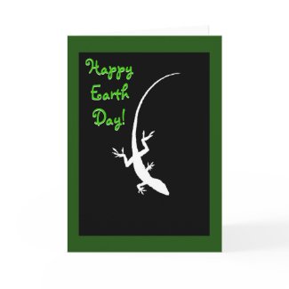 Lizard Earth Day Greeting Card card