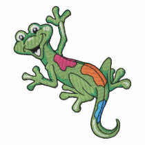 Lizard embroidered shirts