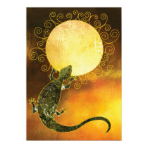 Lizard Holding the Sun posters