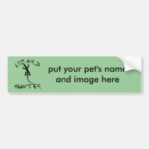 Lizard Hunter for Dogs and Pet Lovers Bumper Stickers