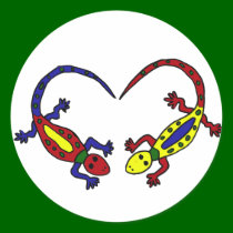 Lizard Love Gecko Cartoon stickers