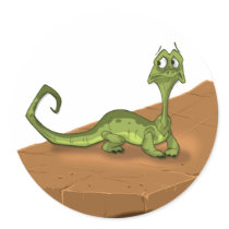 Lizard on rock stickers