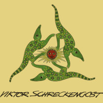 Lizard Pattern, Schreckengost signature t-shirts