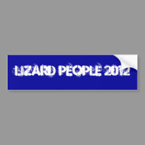 LIZARD PEOPLE 2012 bumper stickers