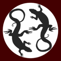 Lizard Stickers Cool Retro Reptile Art Stickers stickers
