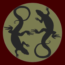Lizard Stickers Cool Retro Reptile Art Stickers stickers
