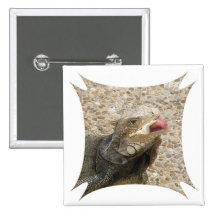 Lizard Tongue Square Pin