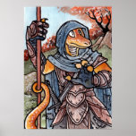 Lizard Warrior Poster posters