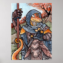 Lizard Warrior Poster posters