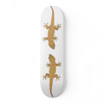 Lizard white skateboard