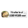 Lizard Wizard (bearded dragon) Bumper Sticker