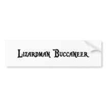 Lizardman Buccaneer Sticker Bumper Sticker