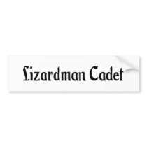 Lizardman Cadet Bumper Sticker