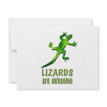 Lizards are Awesome invitations