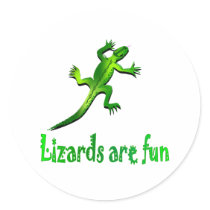 Lizards are Fun stickers