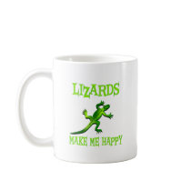 Lizards Make Me Happy mugs by AllPetsStore Lizards Make Me Happy mugs