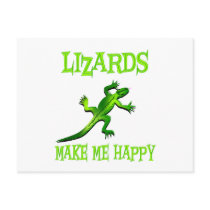 Lizards Make Me Happy Post Cards
