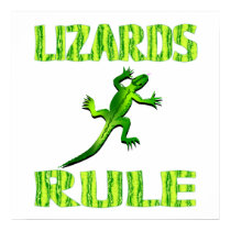 LIZARDS RULE Poster posters