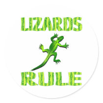 LIZARDS RULE stickers