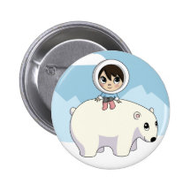 Lizzy and Frosting Pinback Buttons