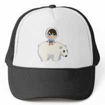 Lizzy and Frosting the Polar Bear hats by ButtermilkBiscuits Lizzy and Frosting the Polar Bear hats