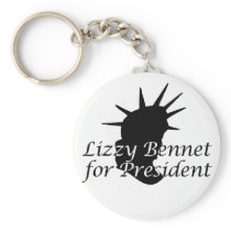 Lizzy Bennet for President Keychains
