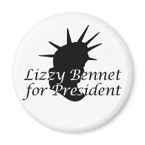 Lizzy Bennet for President Refrigerator Magnet