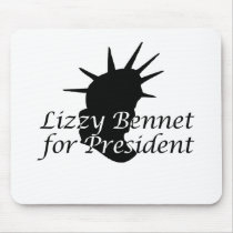 Lizzy Bennet for President Mouse Pads