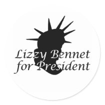 Lizzy Bennet for President Sticker