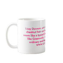 Lizzy Dawson, a tall, dark and beautiful woman ... mugs