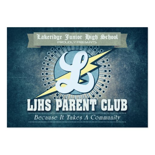 LJHS Parent Club Business Cards (front side)