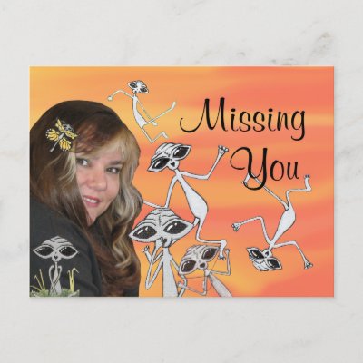 LK and her Alien Friends Missing You Post Card by Quantum_Art_Nerd. What started out as a dare, has turned into something quite unexpected. people are 