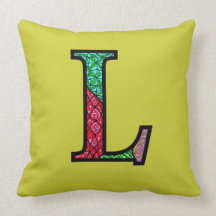 Ll Illuminated Monogram Pillow