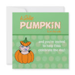 L'l Pumpkin Baby Shower Invitation-Green