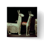 Llama, alpaca and woman pinback buttons