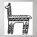 Llama-BW Print