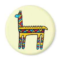 Llama-colors Refrigerator Magnet