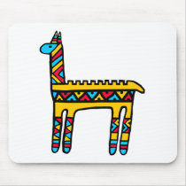 Llama-colors Mouse Pad