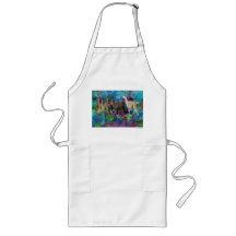Llama Five Walk in Fantasy Land for Camelids Aprons