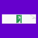 llama head in emerald green bumper stickers