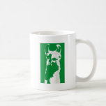 llama head in emerald green mugs