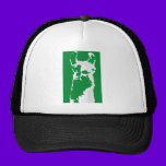 llama head in emerald green hats