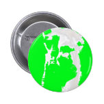llama head in lime green buttons