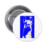 llama head in marine blue buttons
