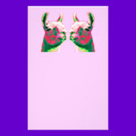 Llama Heads in a Bright Contemporary Graphic stationery