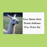 Llama Personalized Shipping Label