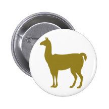 Llama Llamasn Farm Mammalia Art Animal Buttons