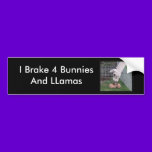 Llama Llove and Bunny bumper stickers