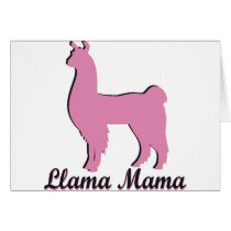 Llama Mama Greeting Card